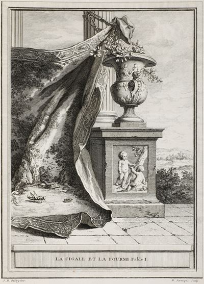 De la Fontaine Jean (1621-1695) Fables Choisiesa Paris, Chez Deisant & Saillant, Durand, 1755-175...