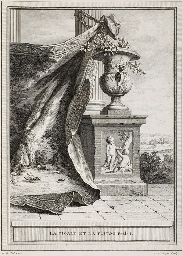 De la Fontaine Jean (1621-1695) Fables Choisies A Paris, chez Deisant & Saillant, Durand, 1755-1759