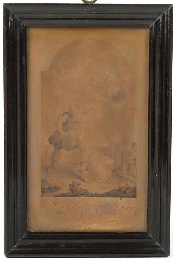 Nicola Sangiorgi (?) (notizie 1844-1875) Martirio di Santa Santa Barbara protrettice della città di Rieti