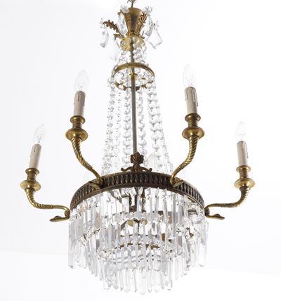 Lampadario Stile Impero. Inizio XX Secolo