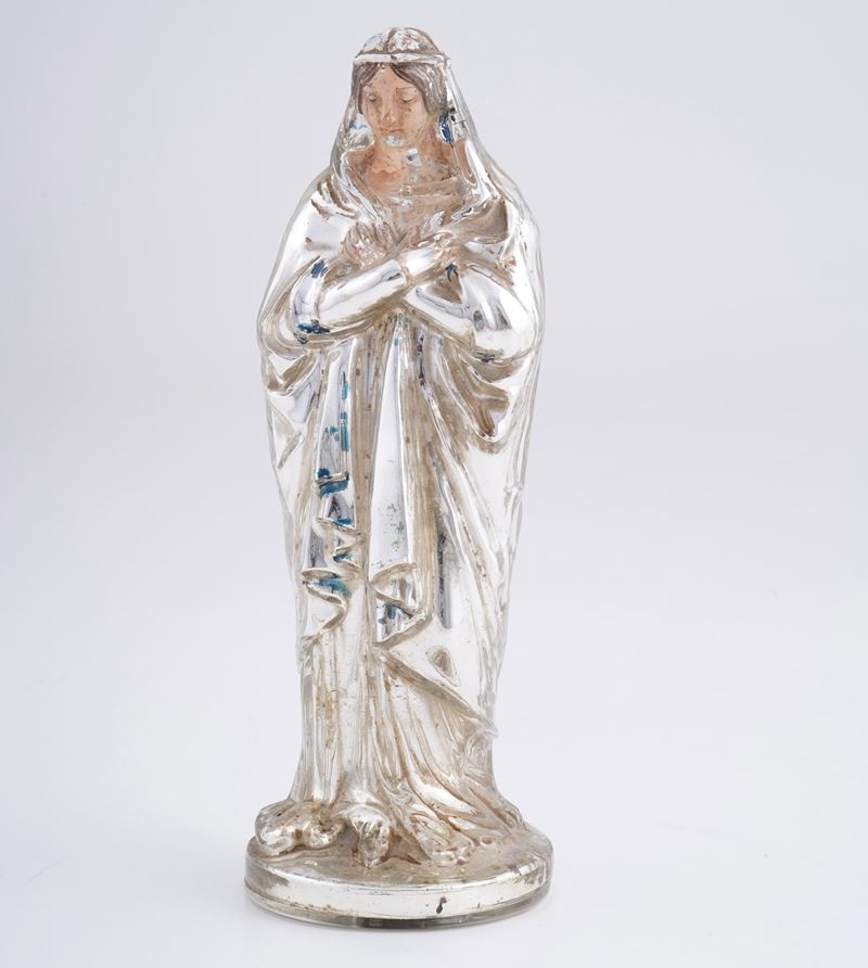 Madonna in vetro soffiato, Francia XX secolo  - Asta Antiquariato - Cambi Casa d'Aste
