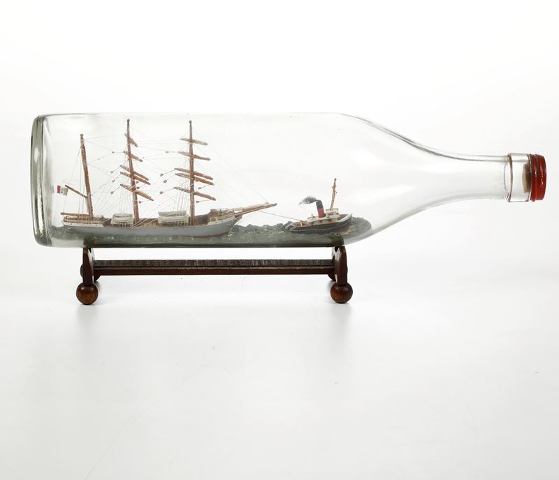 Barca in bottiglia  - Auction Maritime Art - Cambi Casa d'Aste