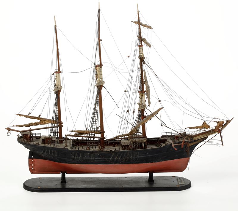 Piccolo modellino di brigantino  - Auction Maritime Art - Cambi Casa d'Aste