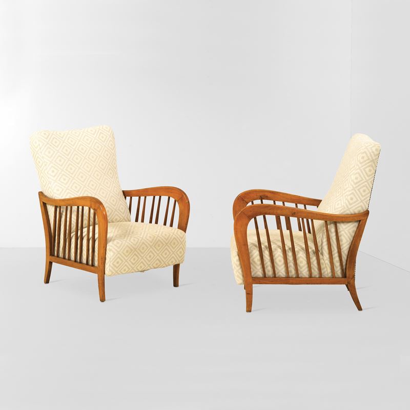 Paolo Buffa : Due poltrone  - Auction Design LAB - Cambi Casa d'Aste