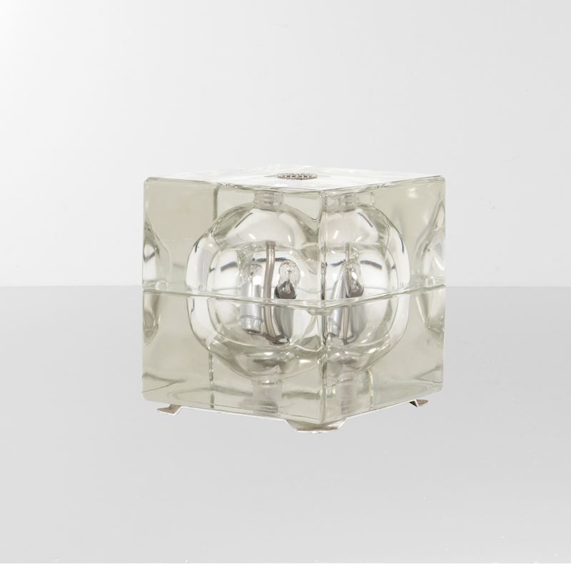 Alessandro Mendini : Lampada da tavolo mod. Cubosfera.  - Auction Design LAB - Cambi Casa d'Aste