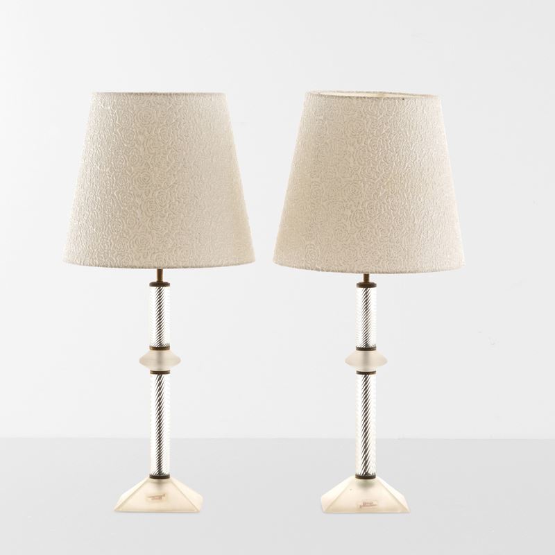 Tommaso Barbi : Due lampade da tavolo  - Auction Design LAB - Cambi Casa d'Aste