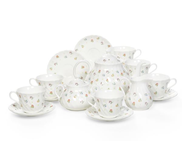 Servizio da tè "Cascade". Inghilterra, Manifattura Wedgwood, XX secolo.