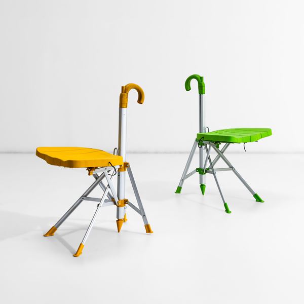 Due sedie pieghevoli mod. Umbrella Chair