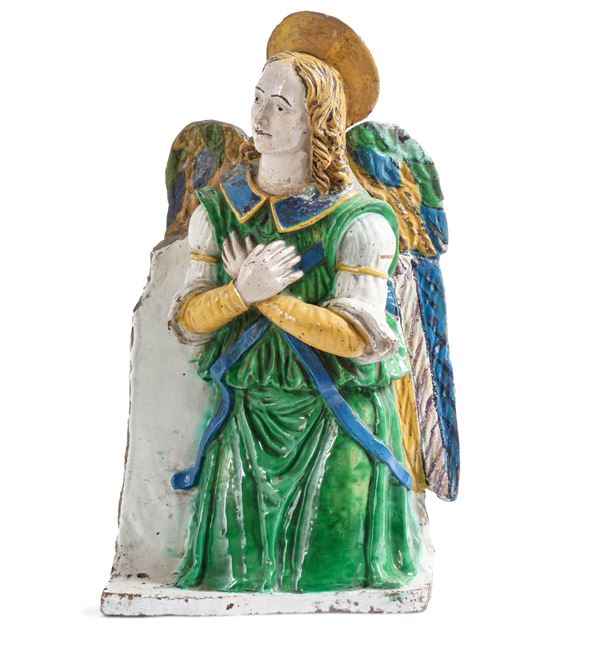 Benedetto Buglioni - Arte rinascimentale del XV-XVI secolo Angelo orante