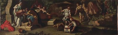 Scuola del XVIII Secolo Rebecca al Pozzo