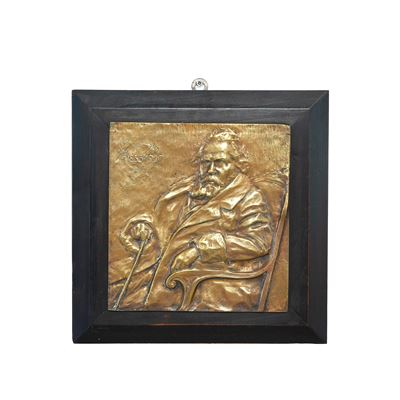 Rilievo in Bronzo Raffigurante Giosuè Carducci