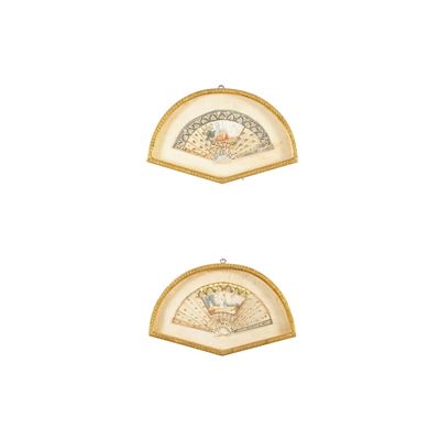 Coppia di Ventagli di Pizzo. XIX Secolo