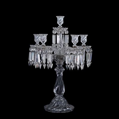 Candelabro in Cristallo. Sotto la Base Baccarat Deposè