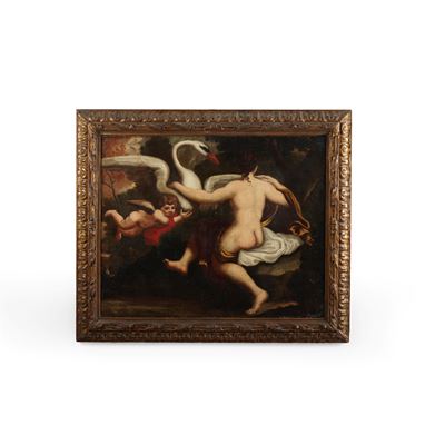 Scuola del XVII Secolo Leda e il Cigno