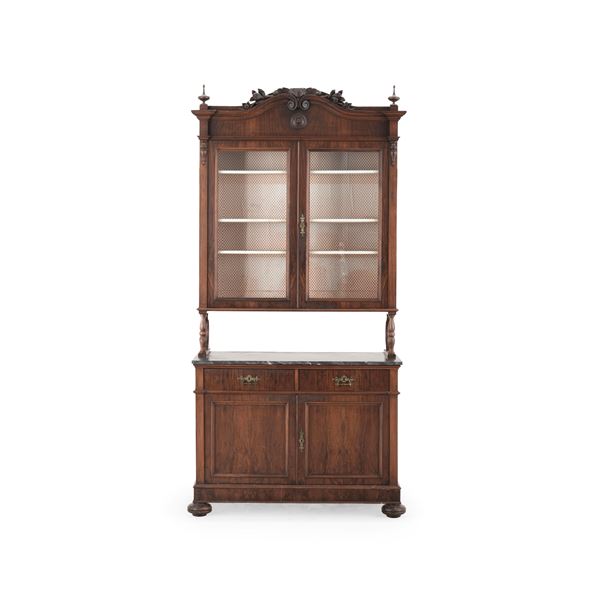 Credenza con alzata. XIX secolo