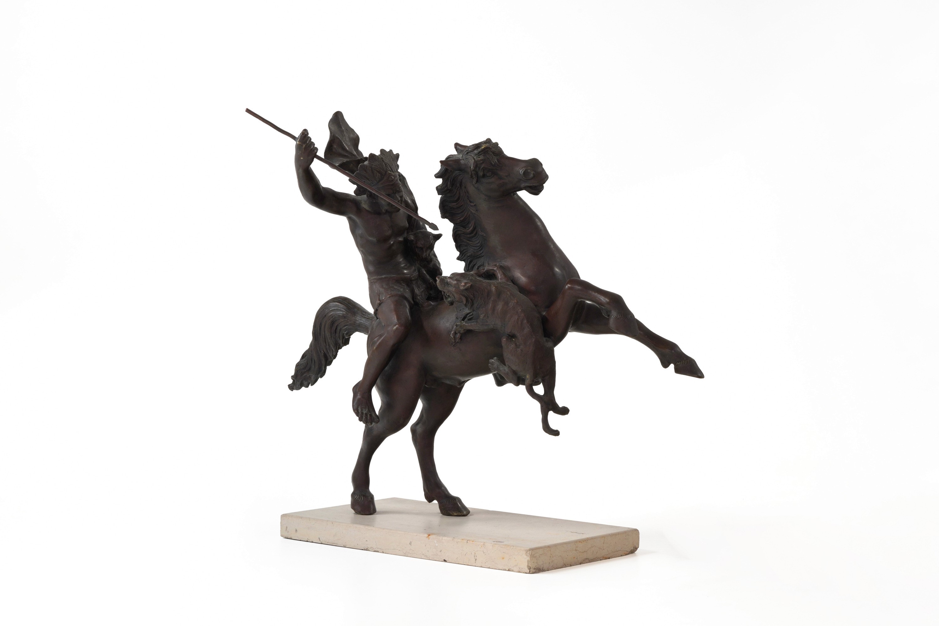 Fonditore del XIX-XX Secolo Indiano a Cavallo