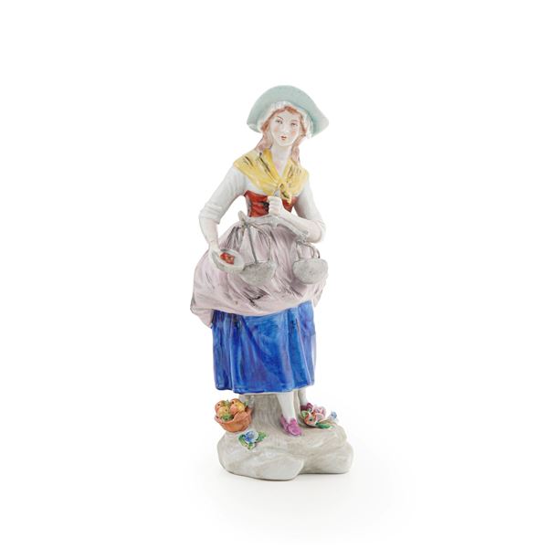 Figurina.<BR>Germania, Turingia, Manifattura di Sitzendorf, XX secolo.