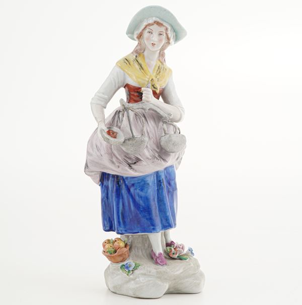 Figurina. Germania, Turingia, Manifattura di Sitzendorf, XX secolo.