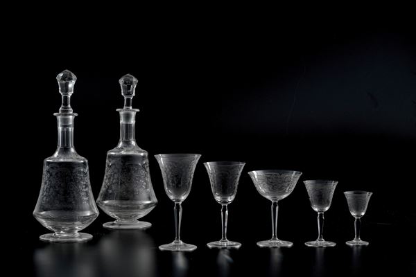 Servizio di calici, XX secolo.