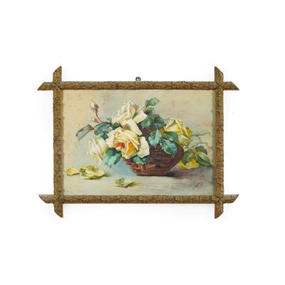 G. Hoffmann 1908 Natura Morta con Rose