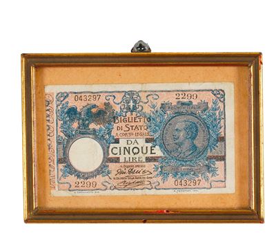 Banconota da Cinque Lire del Regno D'italia