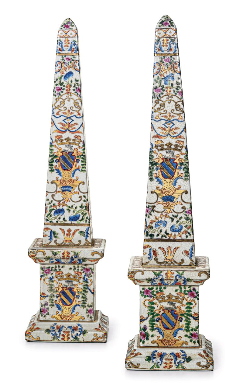 Coppia di obelischi Parigi (?), inizio del XX secolo   - Auction Six Centuries of Arts and Furnitures - III - Cambi Casa d'Aste