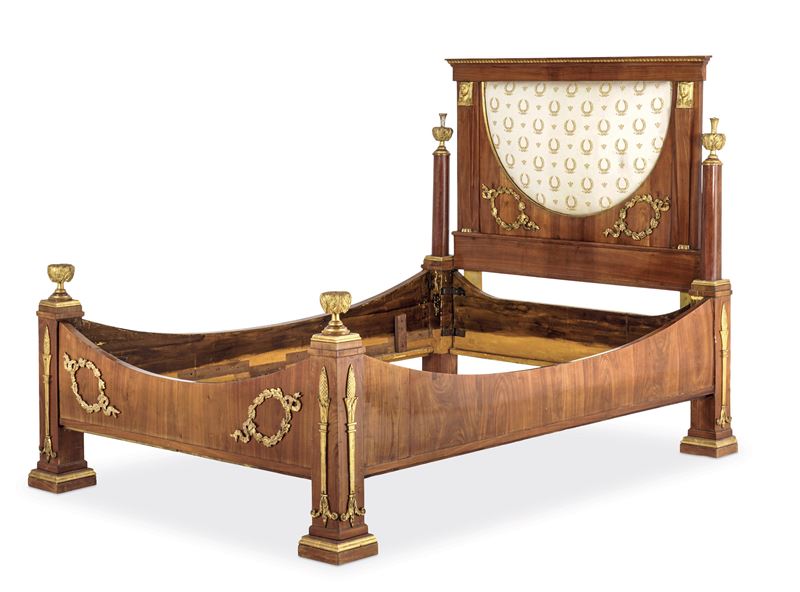 Letto Impero in stile Retour d'Egypte. XIX secolo  - Auction Six Centuries of Arts and Furnitures - III - Cambi Casa d'Aste