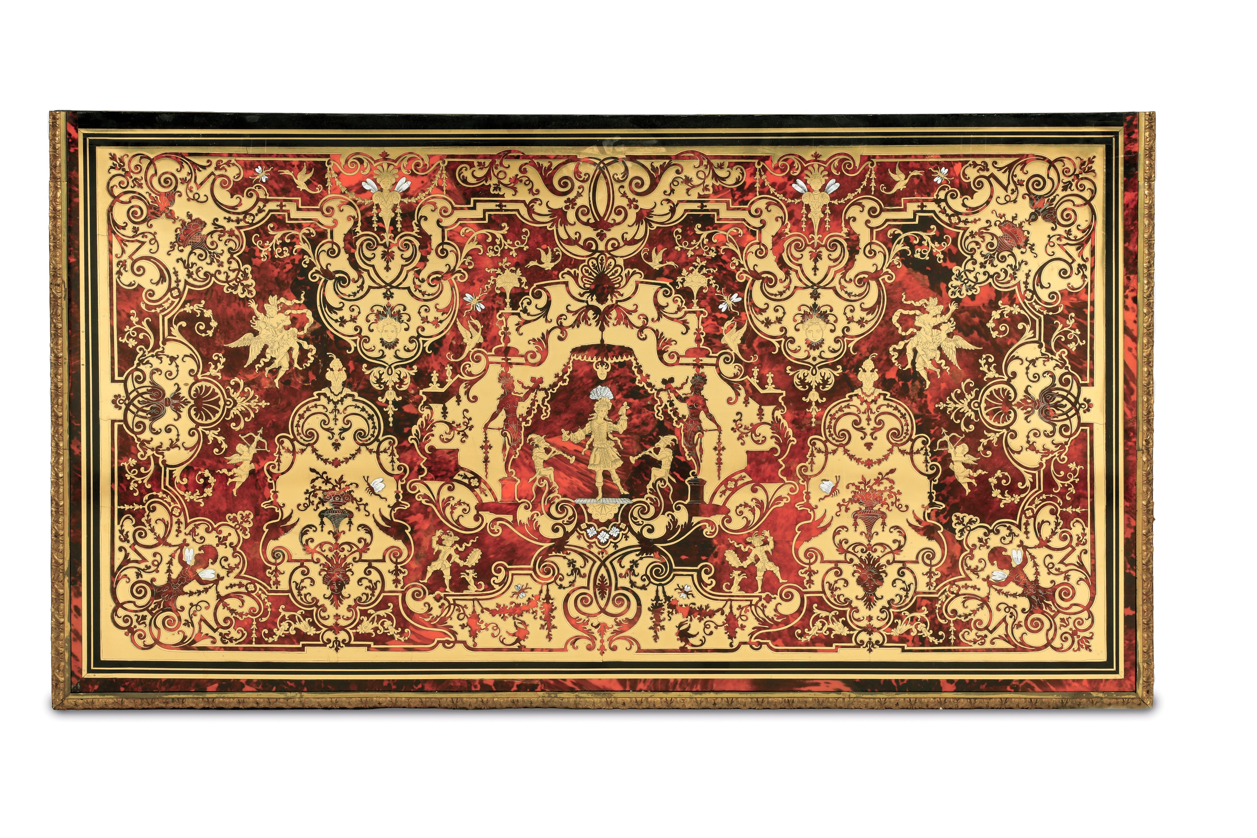 Scrivania "mazzarino" a Marqueterie Boulle. Francia, Possibile XVIII Secolo