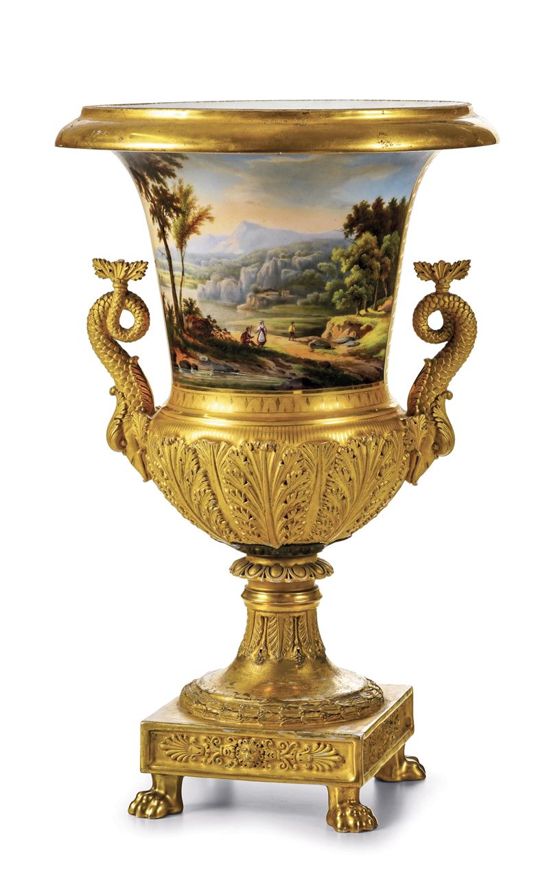 Vaso a cratere Probabilmente Parigi, 1820 circa   - Auction Six Centuries of Arts and Furnitures - III - Cambi Casa d'Aste