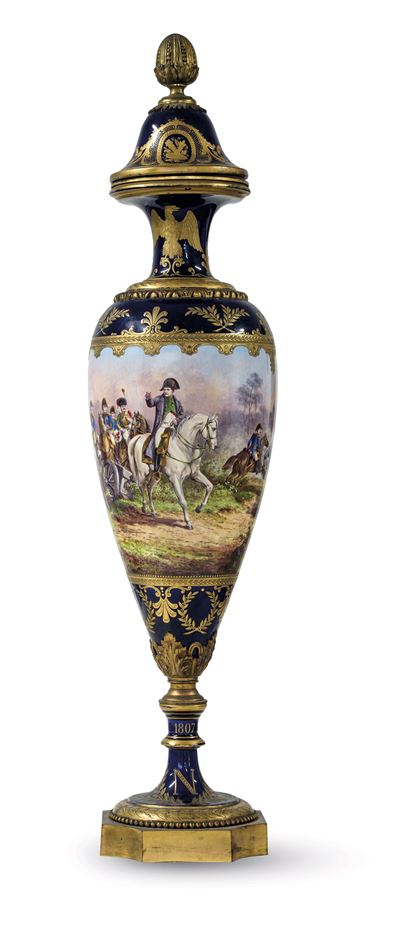 Grande Vaso con Scene Napoleonichefrancia, Verso la Fine del XIX Secolo
