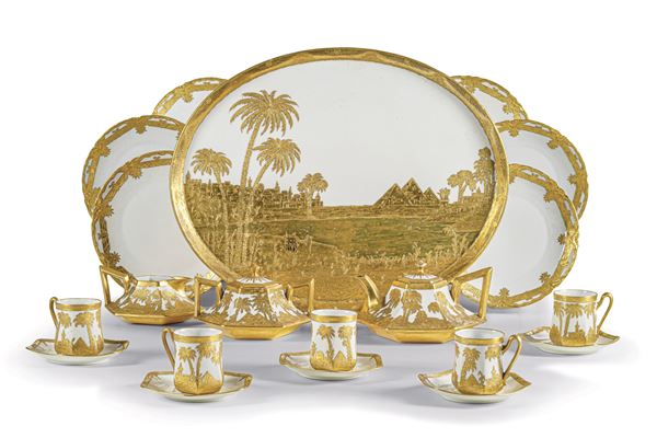 Servizio da dolce Manifatture diverse tra cui Limoges, Hutschenreuther, anni '30 del XX secolo 