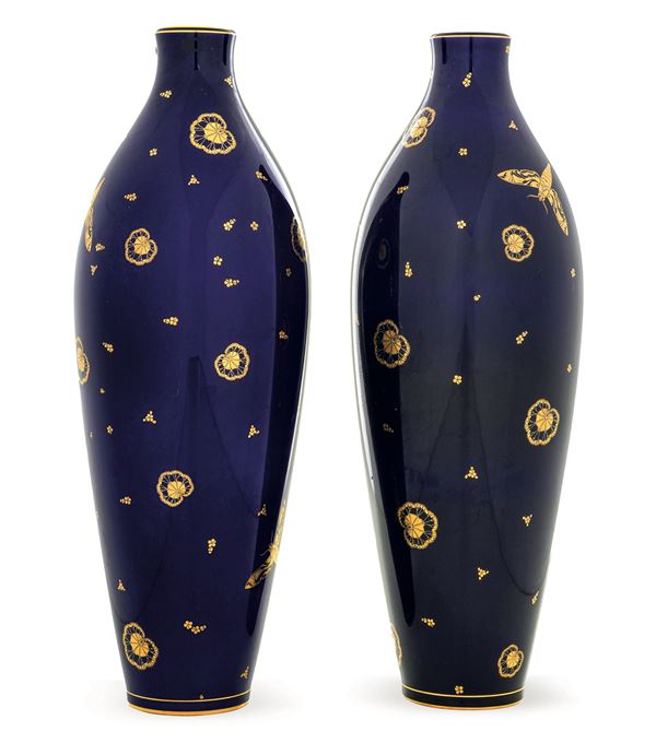 Coppia di vasi,  Francia, Manifattura di Sèvres, 1913 