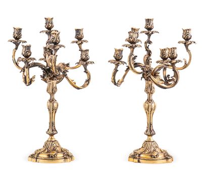 Coppia di Candelabri. Francia Seconda Metà del XX Secolo