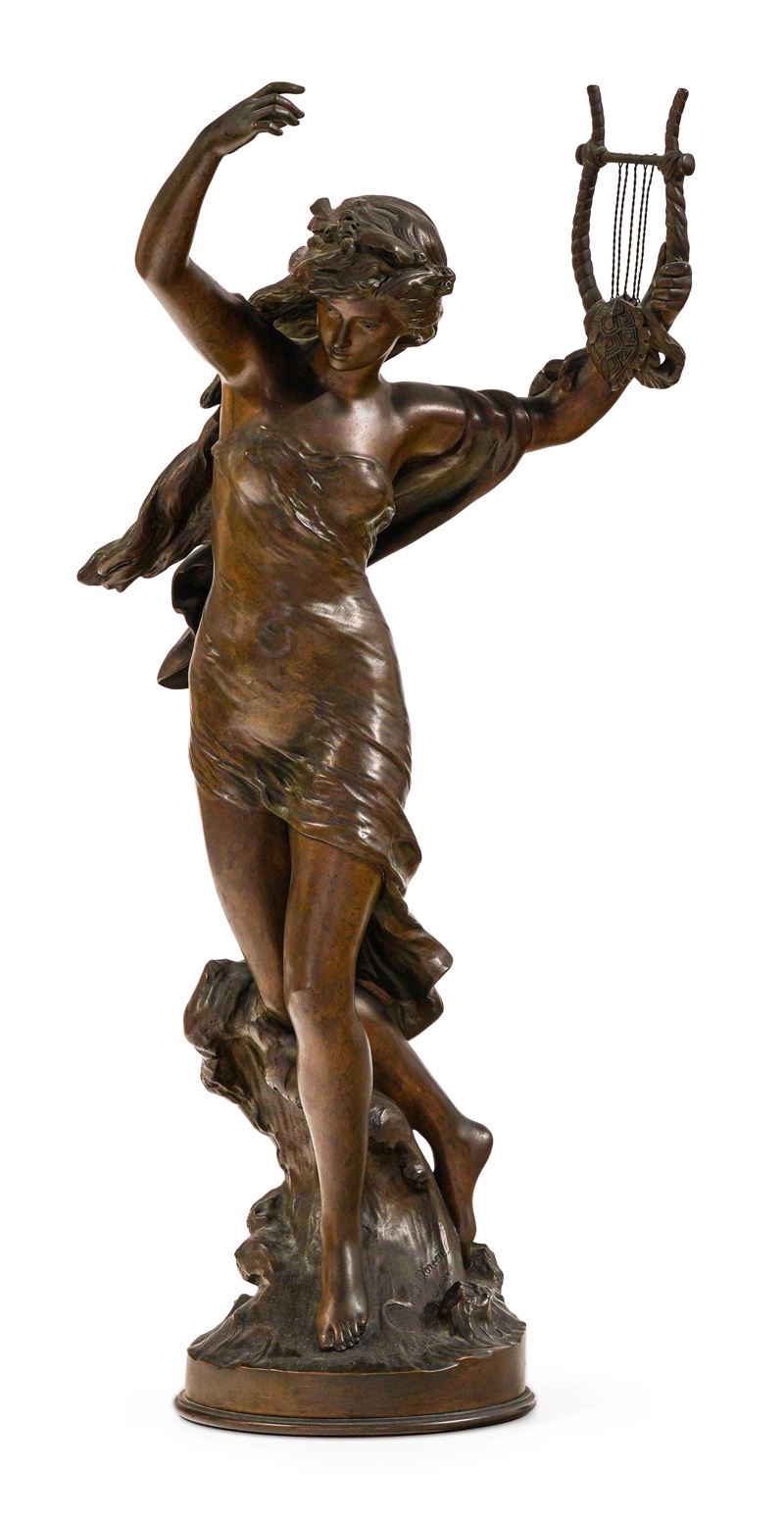 Mathurin Moreau : Danzatrice con lira  - Auction 19th-20th Century Paintings and Sculptures - II - Cambi Casa d'Aste