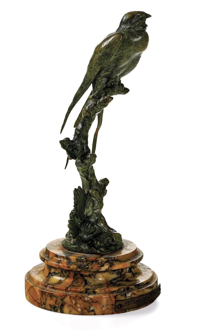 Messaggero di felicità. Fonditore del XX secolo  - Asta Sei Secoli di Arti e Arredi - III - Cambi Casa d'Aste