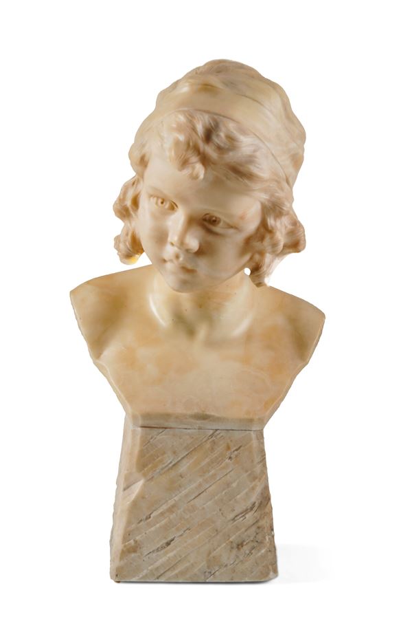 Italia XIX secolo Mezzobusto di fanciullo