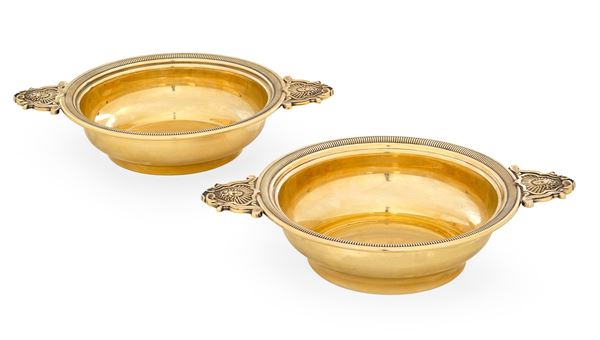 Due ciotole. Argentiere Tetard, Parigi, XIX secolo