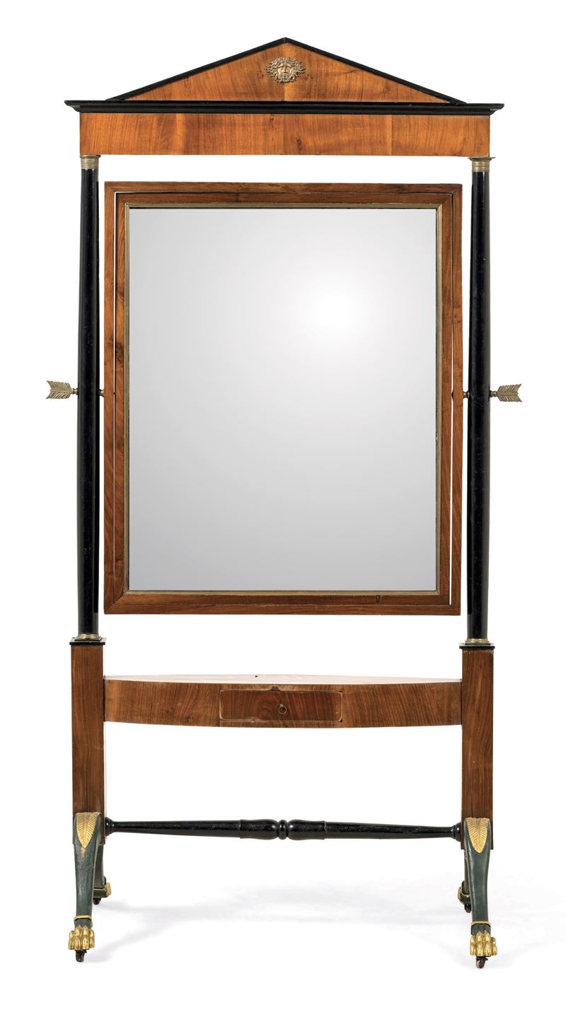 Grande psiche Impero da terra. XIX secolo  - Auction Six Centuries of Arts and Furnitures - III - Cambi Casa d'Aste