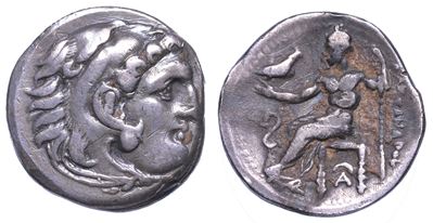 Regno di Macedonia. Alessandro III Magno, 336-323 a.C. Dracma. Lampsaco.