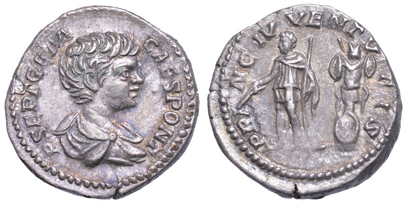 GETA (Cesare), 198-209. Denario, anni 200-202.  - Auction Numismatics - Cambi Casa d'Aste