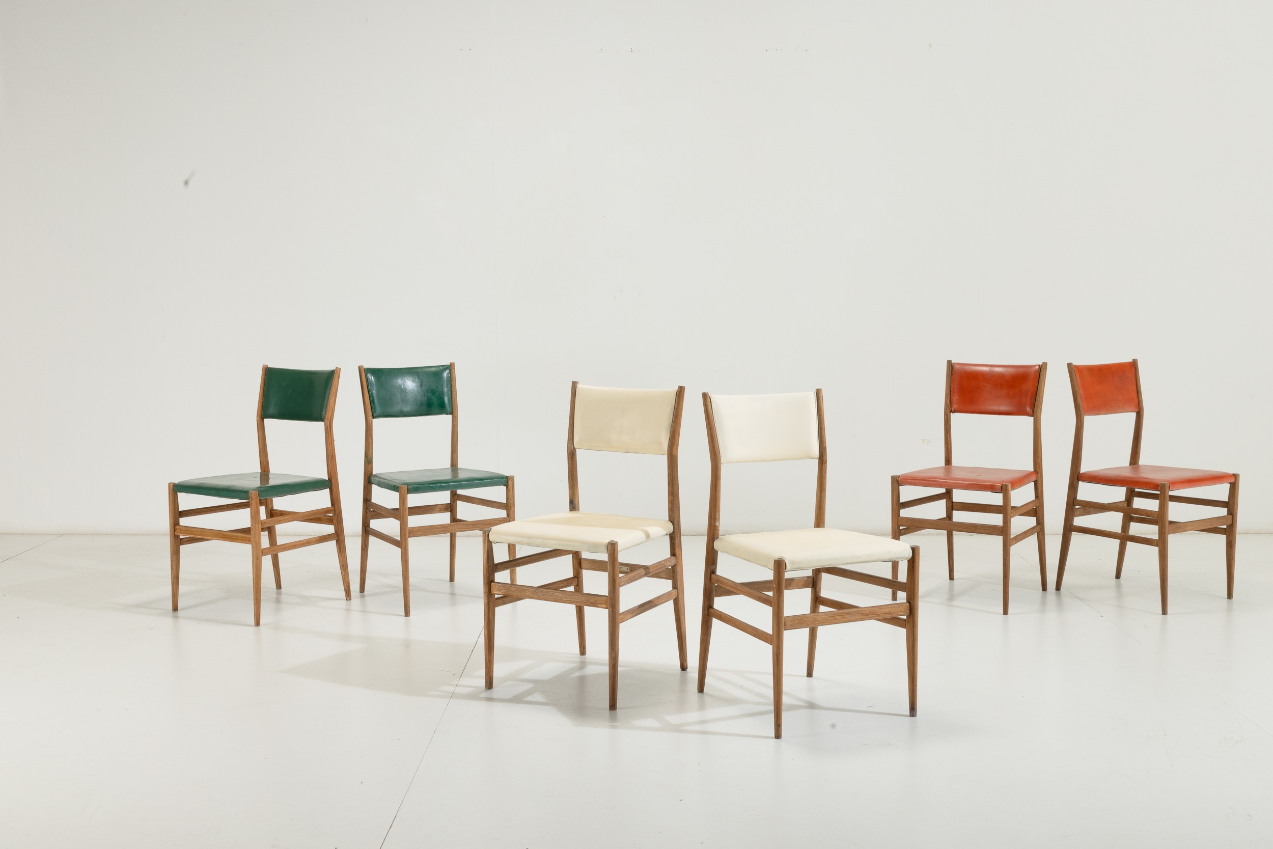 Gio Ponti - Sei Sedie Mod. Leggera.