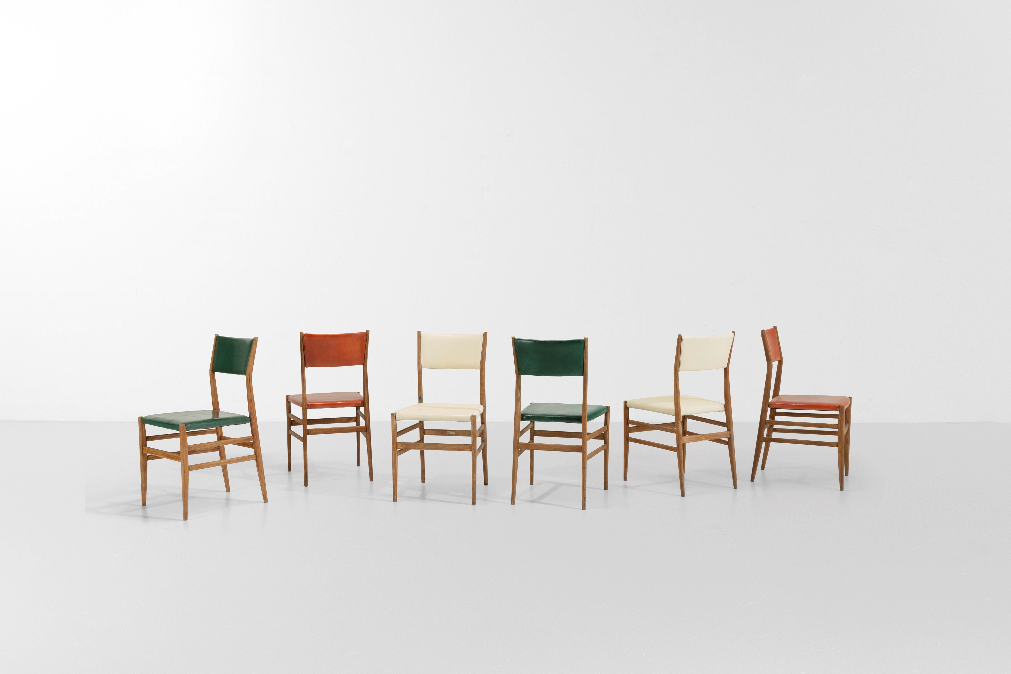 Gio Ponti - Sei Sedie Mod. Leggera.