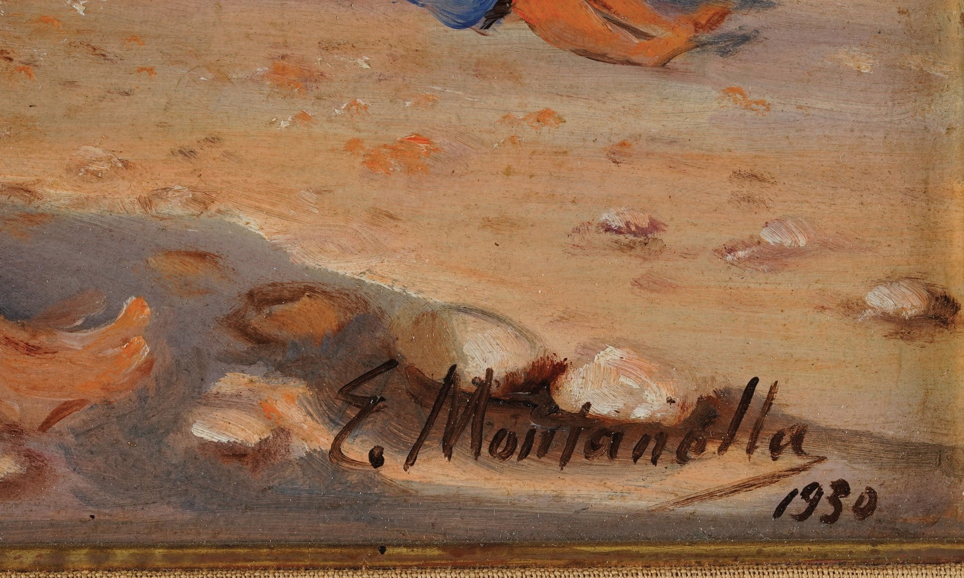 Anonimo del XIX Secolo Bagnanti sulla Spiaggia