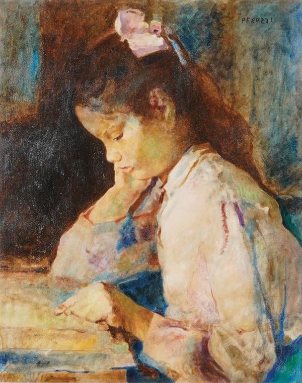 Bambina in lettura