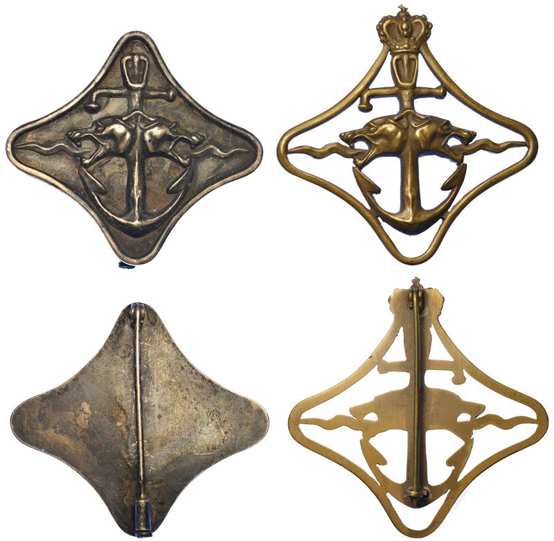 REGNO D’ITALIA E REPUBBLICA ITALIANA. Lotto di due distintivi.  - Auction Numismatics - Cambi Casa d'Aste