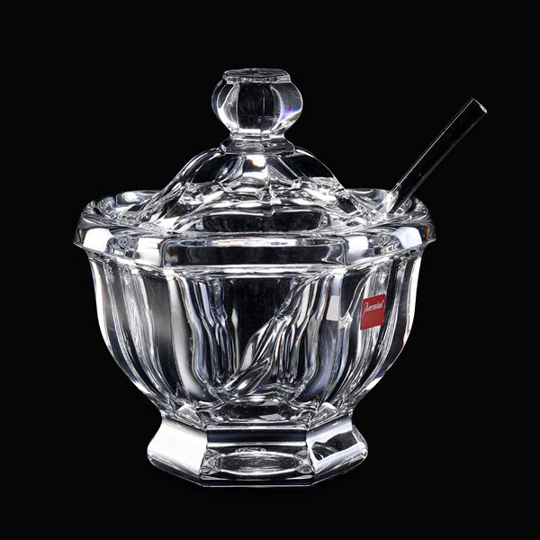 Contenitore per marmellata “Harcourt Missouri" Francia, Manifattura Baccarat, seconda metà del XX secolo 