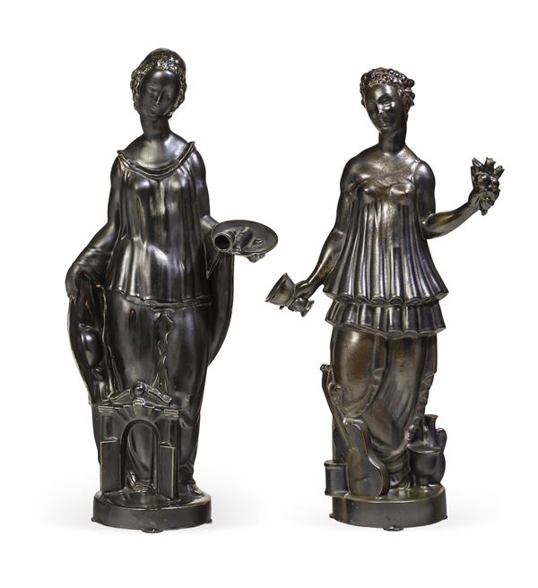 Gio Ponti (1891-1979) e Salvatore Saponaro (1888-1970) - Richard Ginori, San Cristoforo, Milano 1930 ca L'Ospitalità e la Letizia