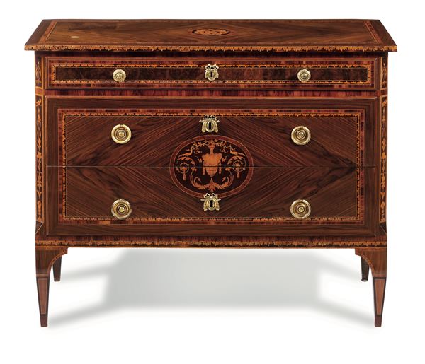 Cassettone Luigi XVI. Lombardia, fine XVIII secolo