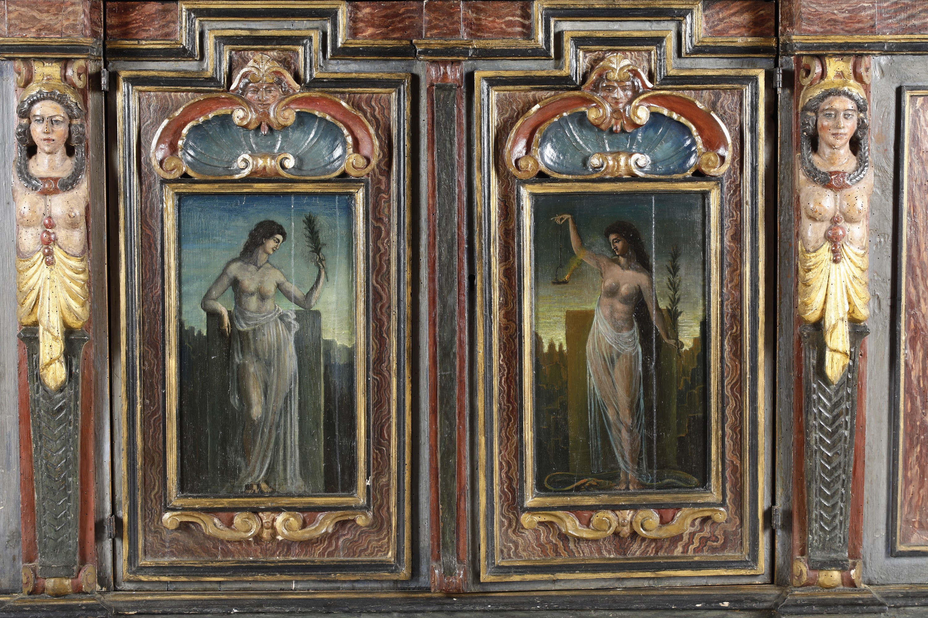 Grande Armoire Barocco. Probabilmente Germania, XVII-XVIII Secolo