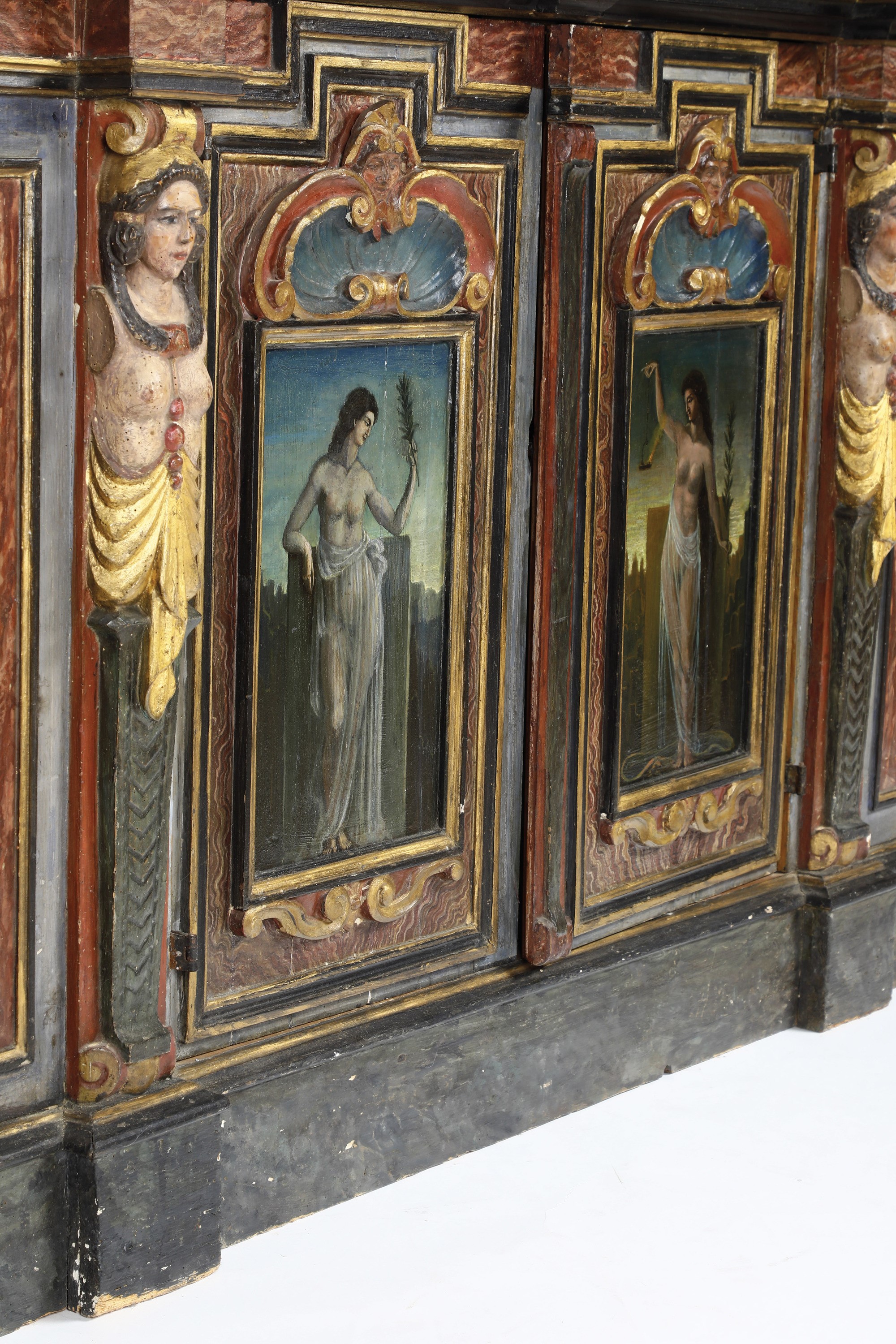 Grande Armoire Barocco. Probabilmente Germania, XVII-XVIII Secolo
